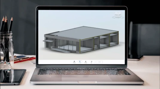Revit RVT model of a commercial building